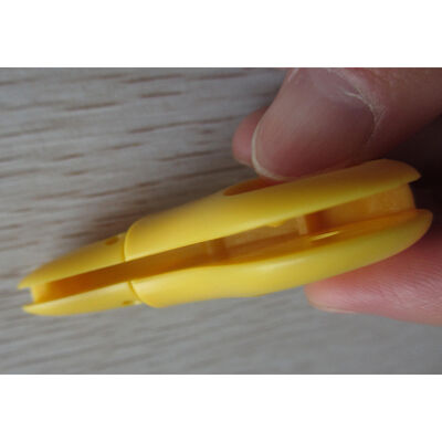 Customised blade holder injection molding components, yellow color, matt finish, single shot molding,