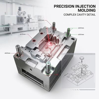 Precision Engineering Part Injection Molding Service POM Tight Tolerance Gear