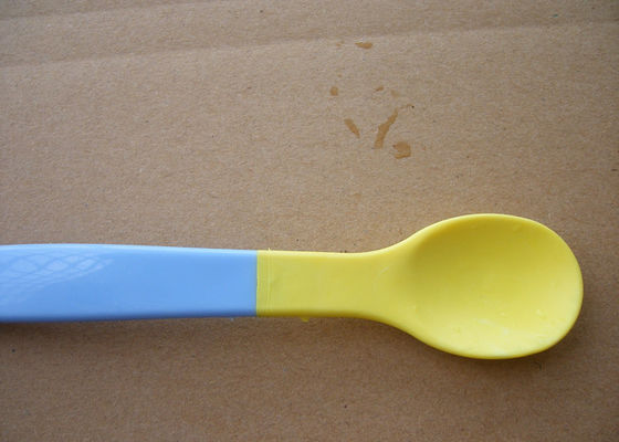 Children Spoon Dual Injection Molding , Food Grade Material Injection Moulding Services