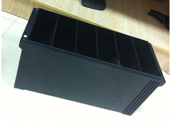 Lead Acid Battery Housing / Injection Moulding Service / Six Battery Cavities / Gloss Finish